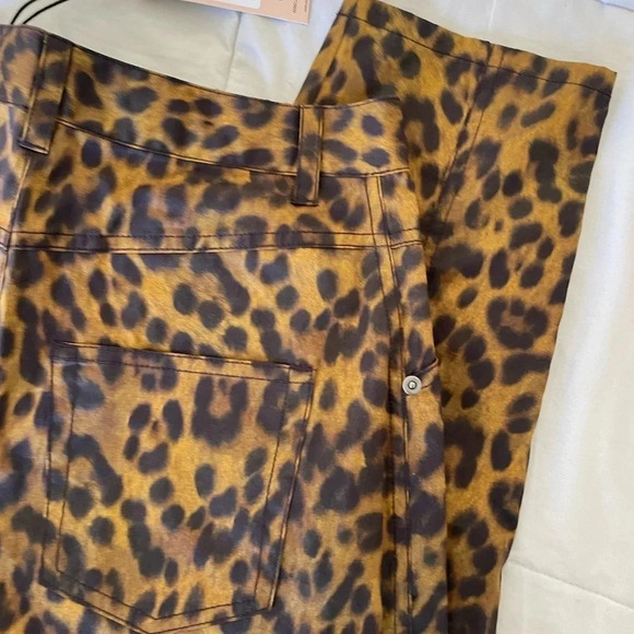 Rebecca Minkoff leopard high waisted cotton Sandra pant - Picture 9 of 12